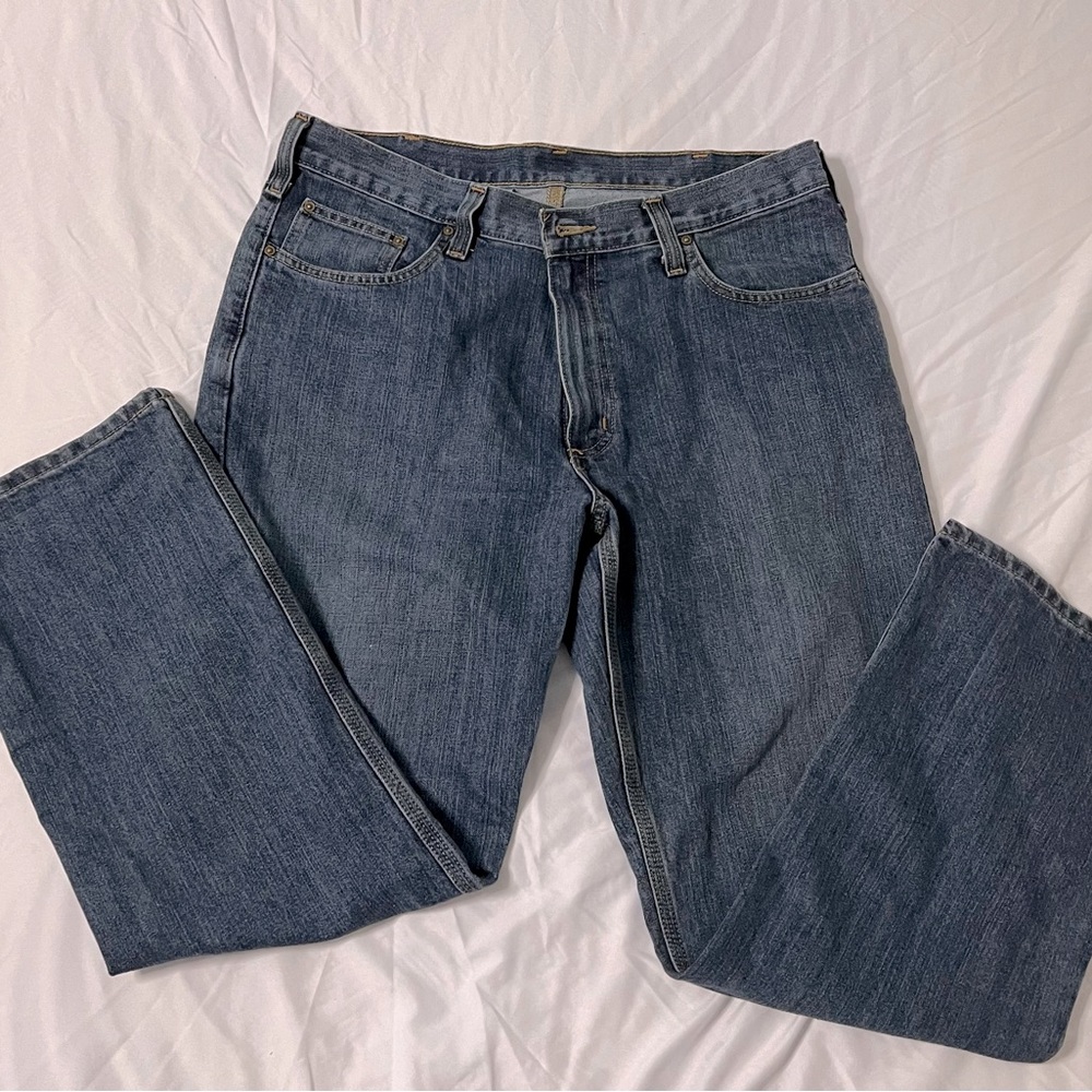 Carhartt-MEN'S denim jeans. Medium blue. 36x30